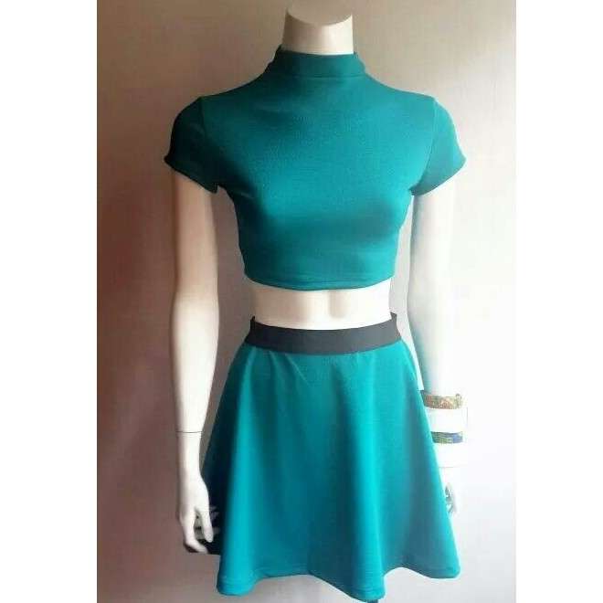 Teal Crop Top - size 8 (32) or 10 (34) available
